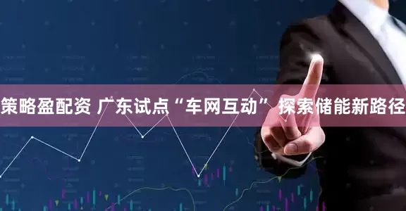 策略盈配资 广东试点“车网互动” 探索储能新路径